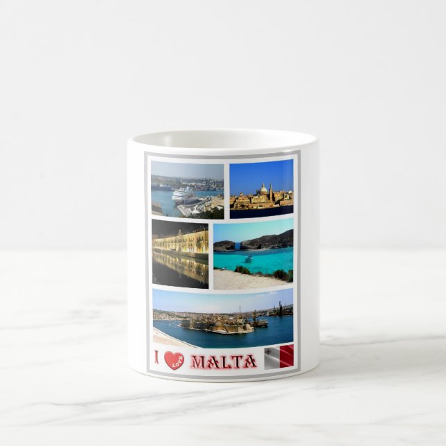 Malta - I Kärlek - Kaffemugg (Center)