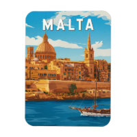 Malta Illustration Resa Konst Vintage