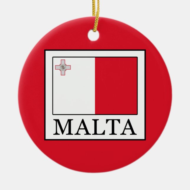 Malta Julgransprydnad Keramik (Framsidan)