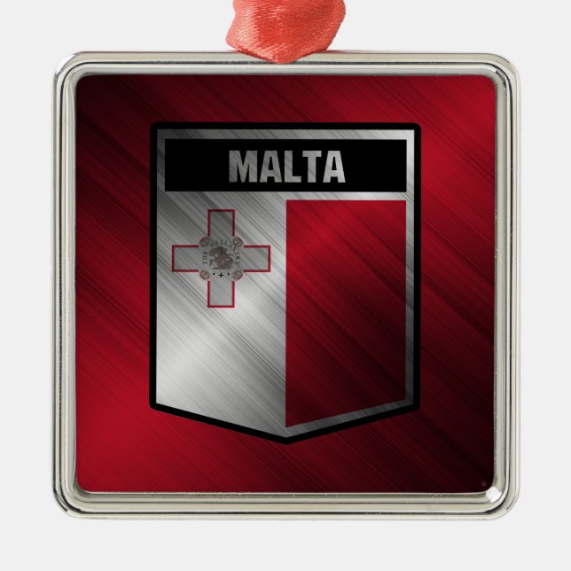Malta Julgransprydnad Metall (Framsidan)