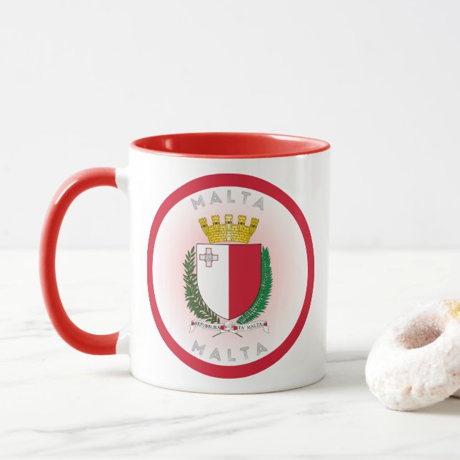 Malta kulturarvsemblem mugg (Med munk)