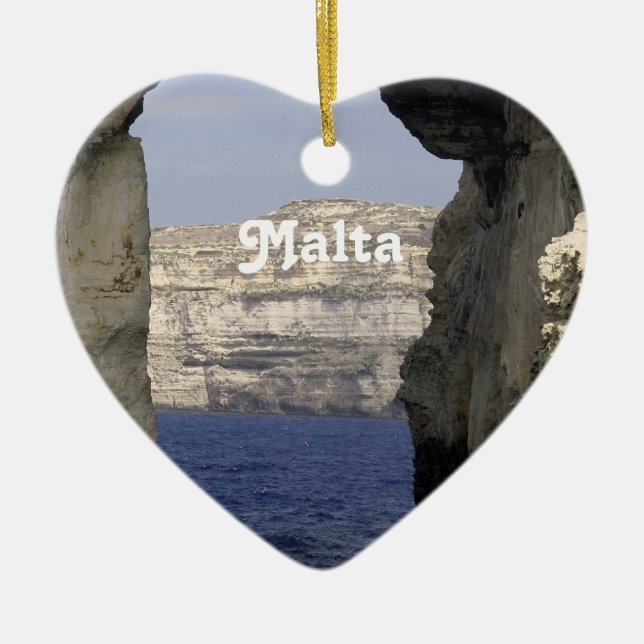 Malta kusten julgransprydnad keramik (Framsidan)