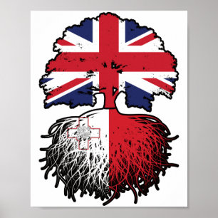 Malta Malta British UK Förenade kungariket Storbri Poster