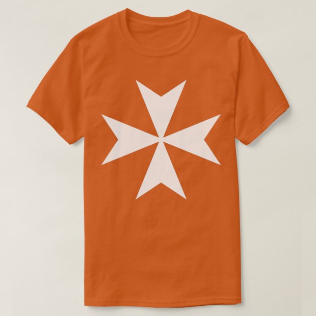 MALTA Maltese Amalfi Cross Maltese cross Knights H T Shirt (Design framsida)
