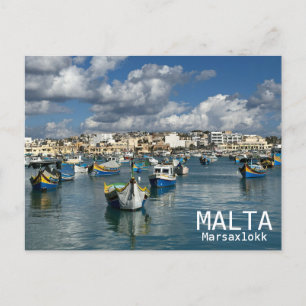 Malta - Marsaxlokk vykort! Vykort