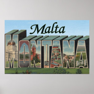 Malta, MontanaLarge Brev ScenesMalta, MT Poster
