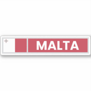 Malta National Flagga Klistermärken
