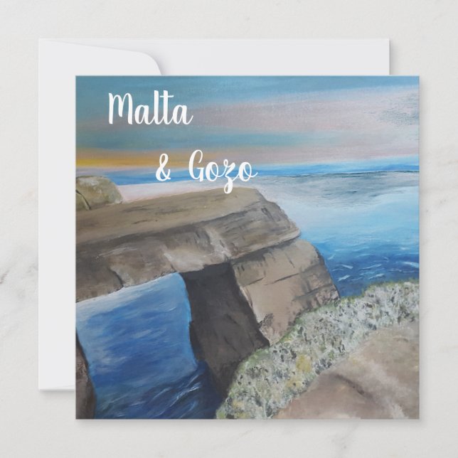 Malta och Gozo Postcard (Framsida)