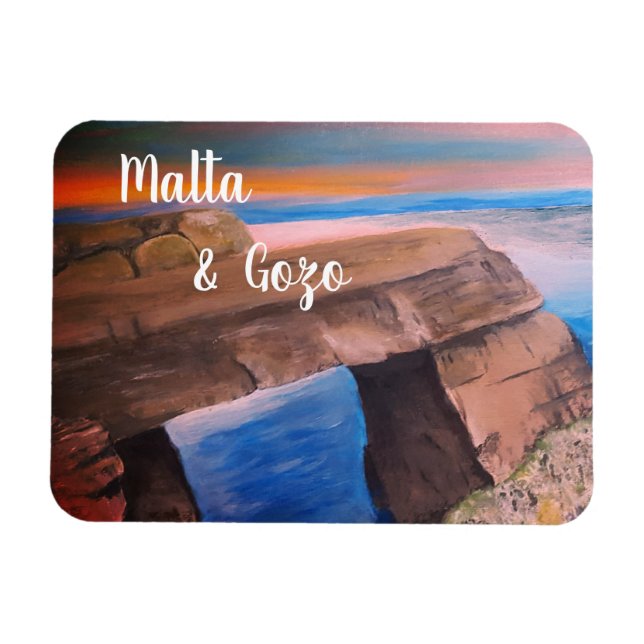Malta och Gozo souvenir Flexible Photo Magnet (Horisontell)
