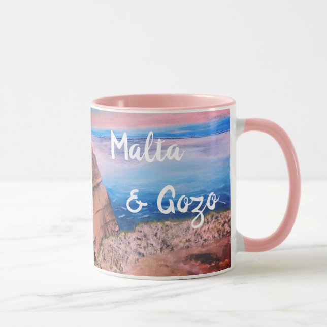 Malta och Gozo Souvenir Mugg (Höger)