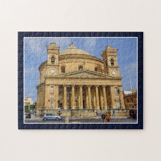 Malta Rotunda Mosta Roman Catholic Basilica Pussel (Horisontell)