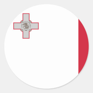 malta runt klistermärke