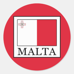 Malta Runt Klistermärke