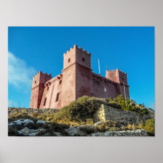Malta St. Agathas torn a.k.a. Röda tornet Poster