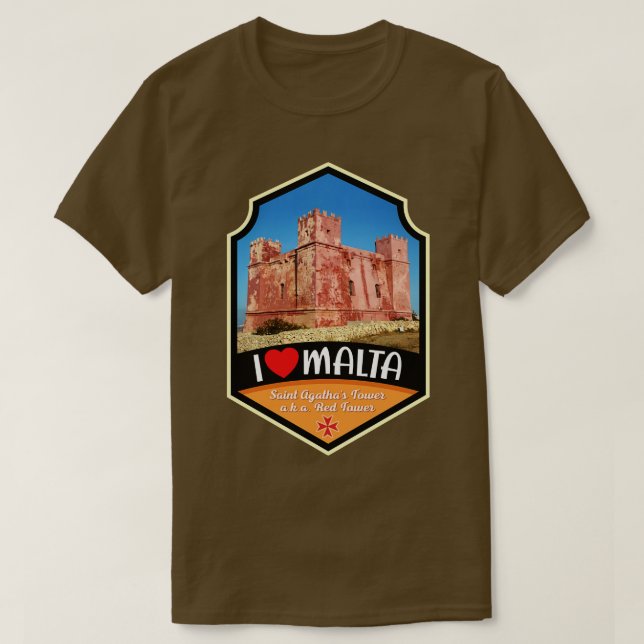 Malta St Agathas Torn T Shirt (Design framsida)