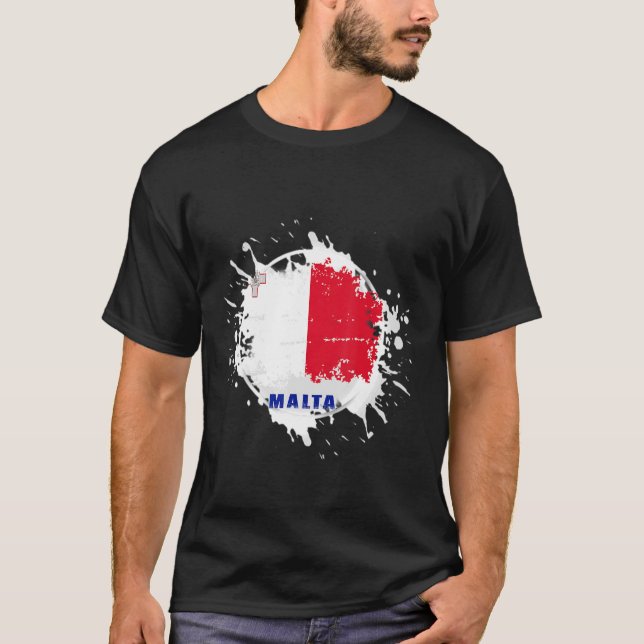 Malta Stänk T Shirt (Framsida)
