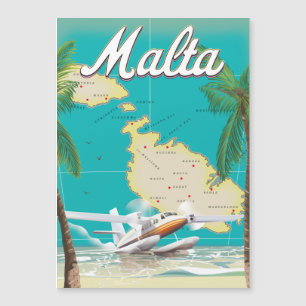 Malta strand & reseaffisch travel posters
