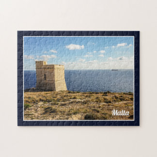 Malta Tal Hamrija-tornet och Filfla-ön Pussel