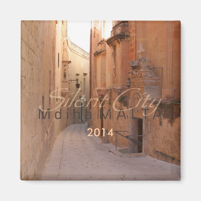 Malta Travel Souvenir Photo Fridge Magnet (Framsidan)