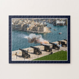 Malta Valletta Salutbatteri Kanoneld Pussel