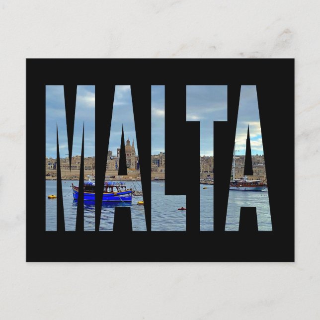 malta Valletta Vykort (Framsida)