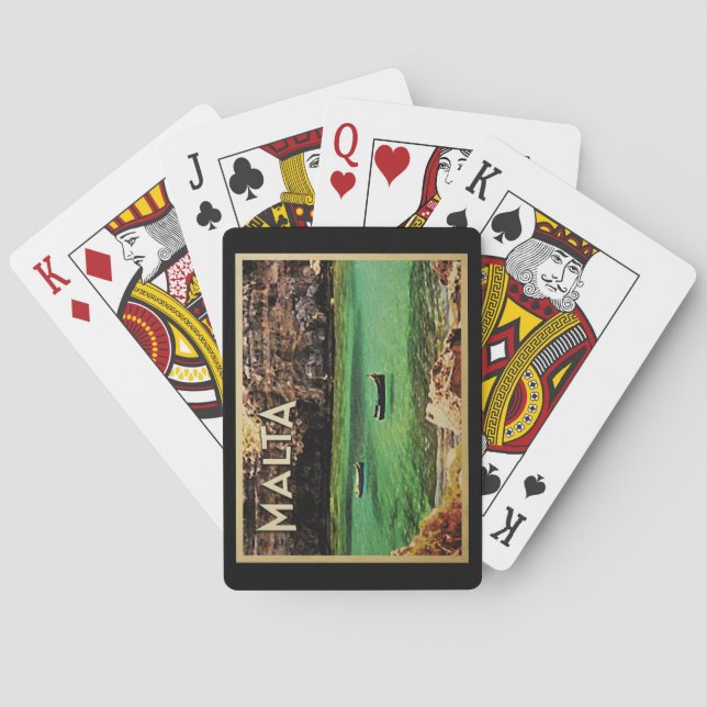 Malta Vintage Casinokort (Baksidan)
