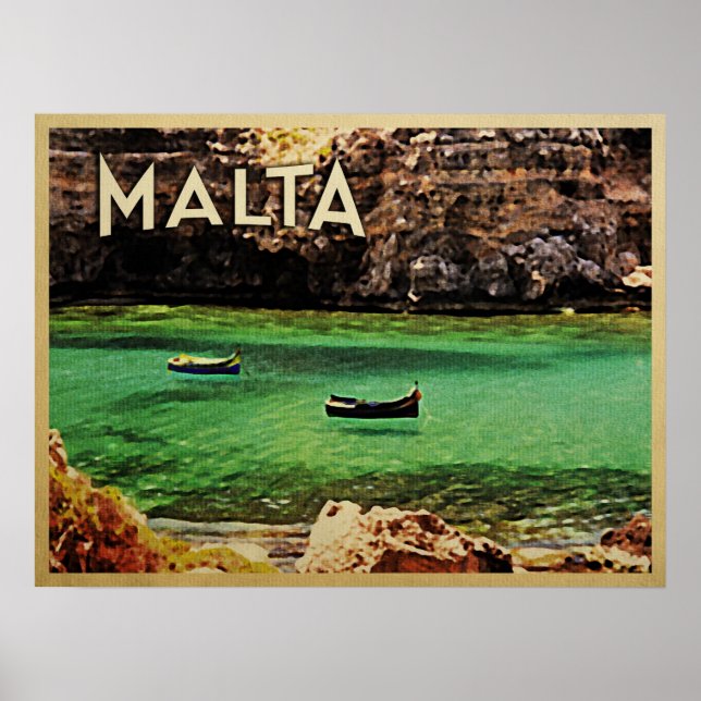 Malta Vintage Poster (Framsidan)