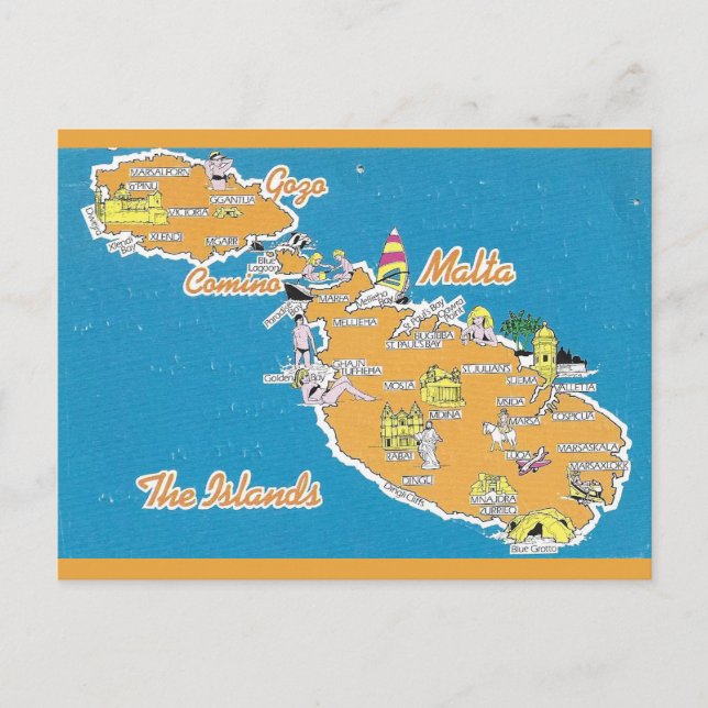 Malta Vykort (Framsida)