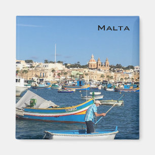 Malta-vykort Magnet