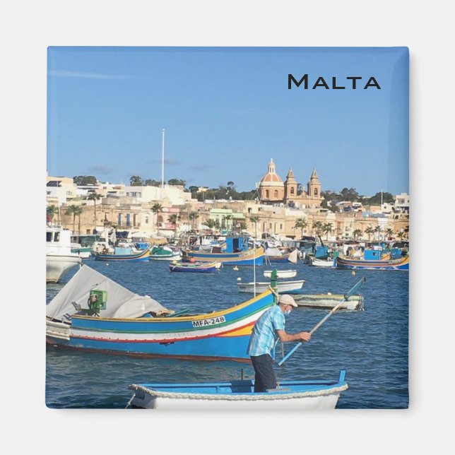 Malta-vykort Magnet (Framsidan)