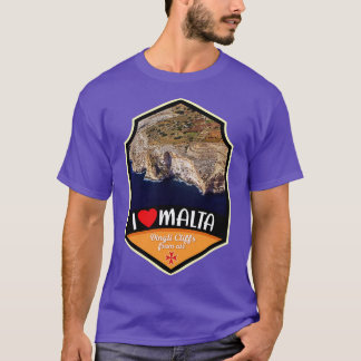 Maltas Dingli-klipp från flygbolag T Shirt