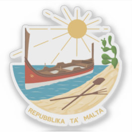 Maltas emblem (1975-1988) klistermärken