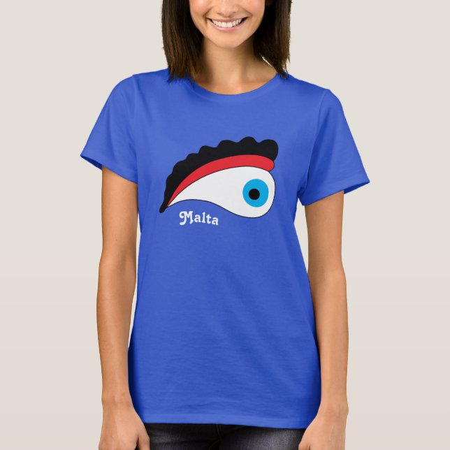 Maltas fångstfartyg Öga i skyddsområdet T Shirt (Framsida)