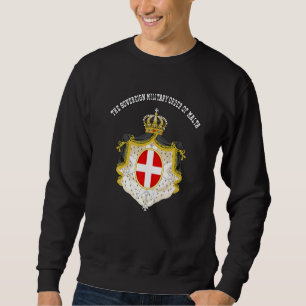 Maltas Flagga souvenis suveräna militära order Lång Ärmad Tröja