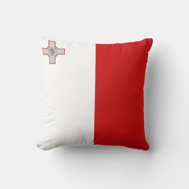 Maltas Flagga x Flagga Pillow Kudde (Framsida)