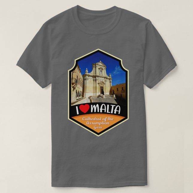 Maltas katedral vid övertagandet Gozo T Shirt (Design framsida)