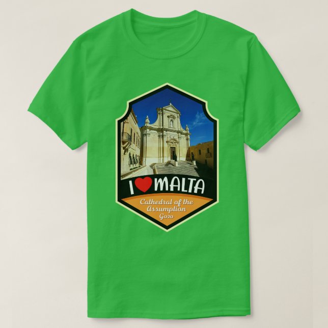 Maltas katedral vid övertagandet Gozo T Shirt (Design framsida)