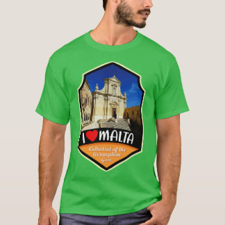 Maltas katedral vid övertagandet Gozo T Shirt