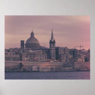 Maltas landskap poster
