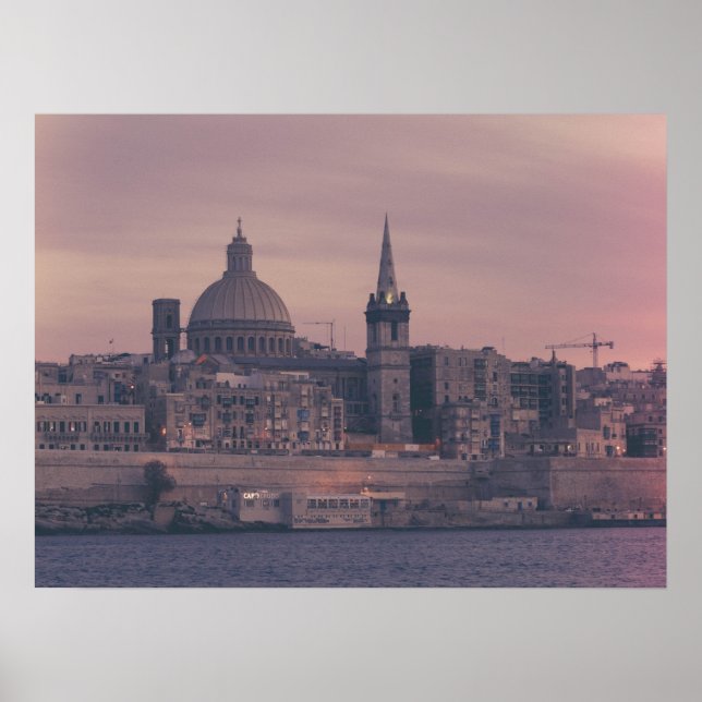 Maltas landskap poster (Framsidan)