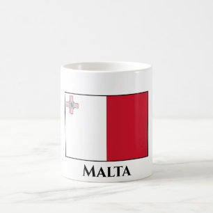 Maltas (maltesiska) Flagga Kaffemugg