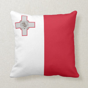 Maltas (maltesiska) Flagga Kudde