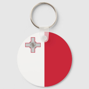 Maltas (maltesiska) Flagga Nyckelring