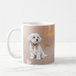 Maltese couple pet mug kaffemugg