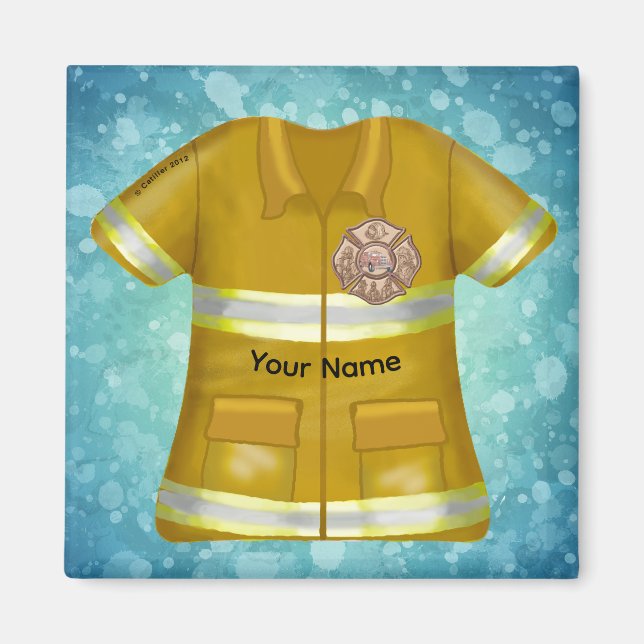 Maltese Cross  Firefighter  Magnet (Framsidan)