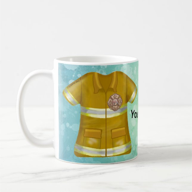 Maltese Cross  Firefighter   mug Kaffemugg (Vänster)