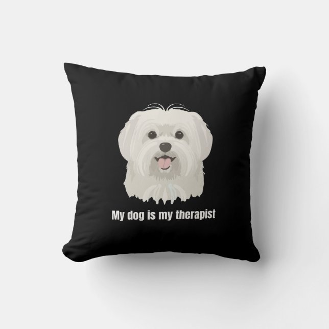 Maltese Dog Kudde (Framsida)