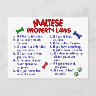 MALTESE Egendom LAGSTIFTNING 2 Vykort
