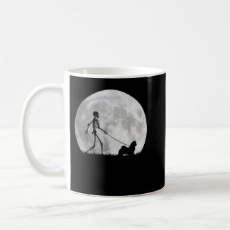 Maltese Halloween Skeleton Funny Dog Youth Kid Gir Kaffemugg