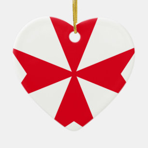 maltese kor julgransprydnad keramik